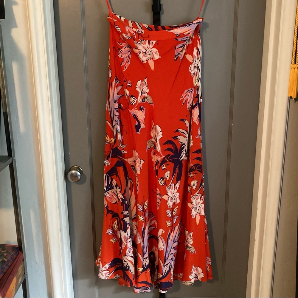 Anthropologie HD in Paris Silk Maxi Skirt EUC